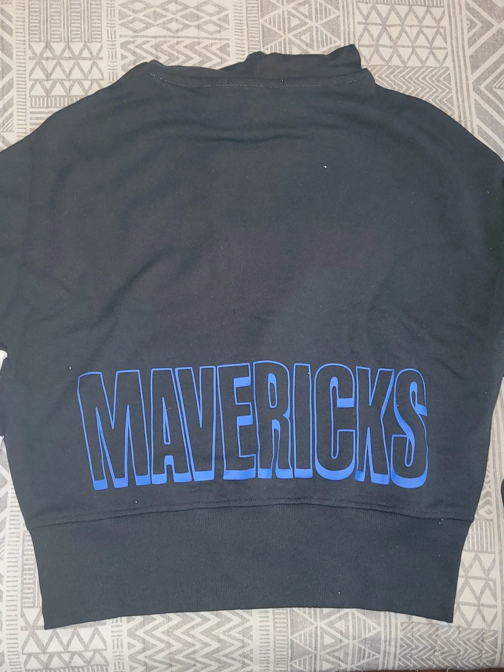 Junk Food Clothing Dallas Graphic Crewneck - Black & Blue